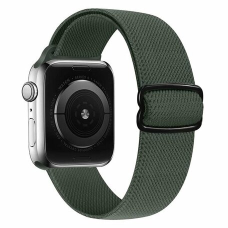 Solo Loop Nylonband - Grün - Geeignet für Apple Watch 38mm / 40mm / 41mm / 42mm
