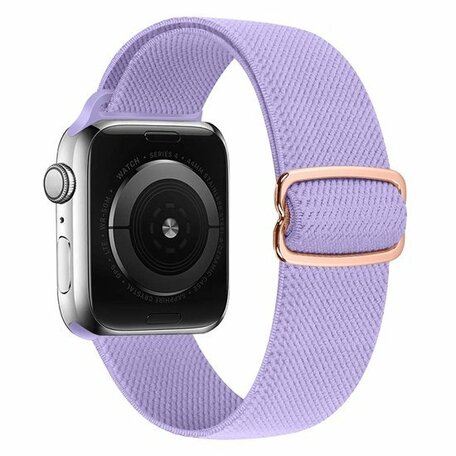 Solo Loop Nylonband - Lila - Geeignet für Apple Watch 44mm / 45mm / 46mm / 49mm