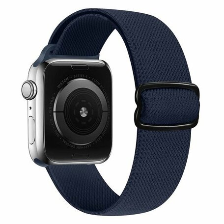 Solo Loop Nylonband - Dunkelblau - Geeignet für Apple Watch 44mm / 45mm / 46mm / 49mm