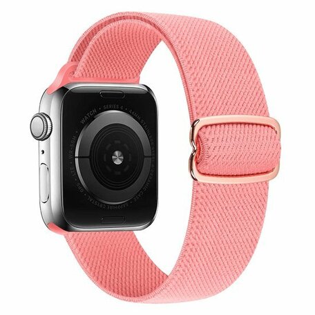 Solo Loop Nylonband - Rosa - Geeignet für Apple Watch 44mm / 45mm / 46mm / 49mm