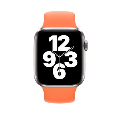 Solo Loop Link series Armband - Größe: M - Orange - Geeignet für Apple Watch 38mm / 40mm / 41mm / 42mm