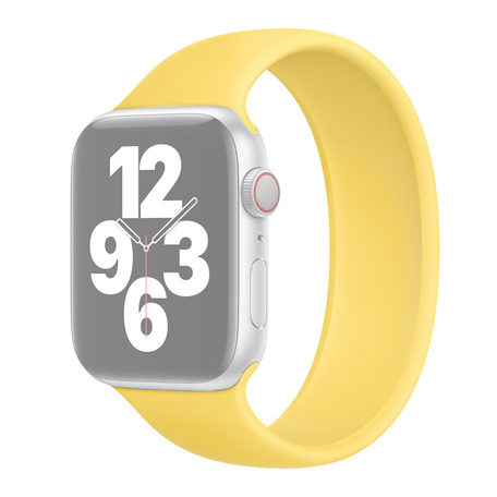 Solo Loop Link series Armband - Größe: M - Gelb - Geeignet für Apple Watch 38mm / 40mm / 41mm / 42mm