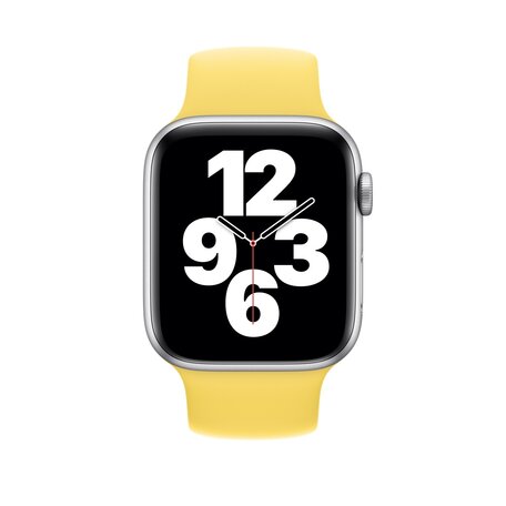 Solo Loop Link series Armband - Größe: M - Gelb - Geeignet für Apple Watch 38mm / 40mm / 41mm / 42mm