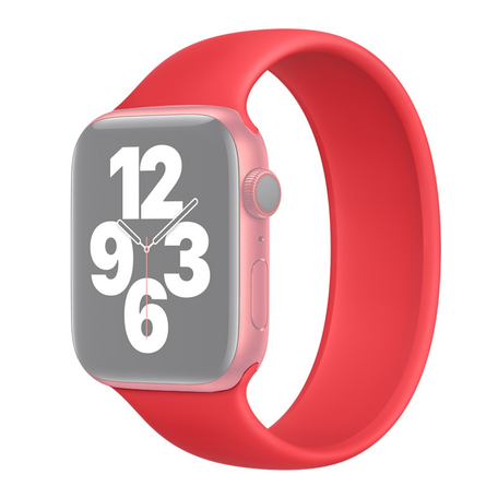 Solo Loop Link series Armband - Größe: L - Rot - Geeignet für Apple Watch 38mm / 40mm / 41mm / 42mm