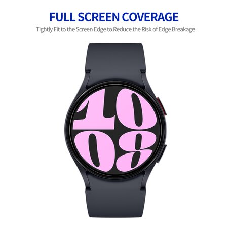 Displayschutzfolie - Tempered Glass - Geeignet für die Samsung Galaxy Watch 6 - 40mm