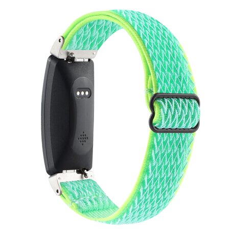 FitBit Inspire 2 & Ace 3 Elastisches Solo-Schleifen-Nylonband - Mintgrün