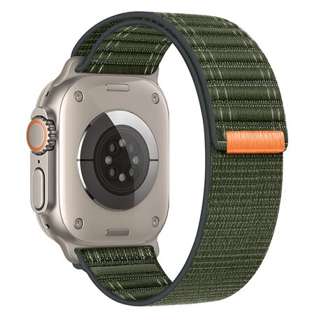 Nylon Wave Armband - Grün - Geeignet für Apple Watch 44mm / 45mm / 46mm / 49mm