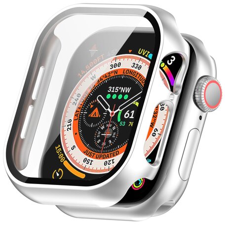 Apple Watch Hardcase Schutzhülle – wasserdicht - Silber - Geeignet für Apple Watch 46mm