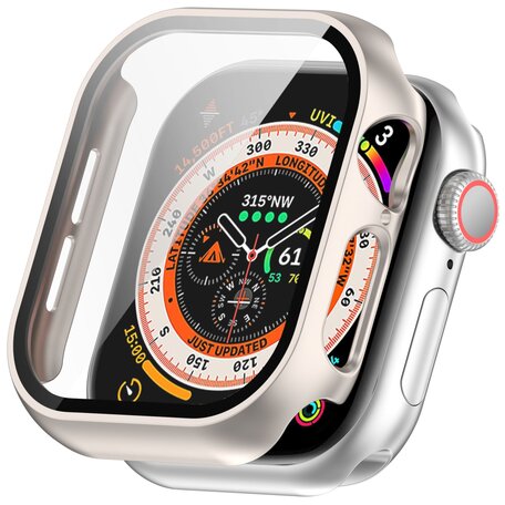 Apple Watch Hardcase Schutzhülle – wasserdicht - Starlight - Geeignet für Apple Watch 46mm