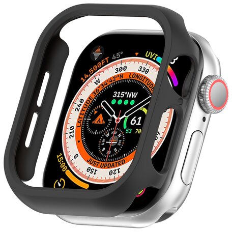 Hartschalengehäuse 46mm (offene Vorderseite) - Schwarz - Geeignet für Apple Watch 46mm