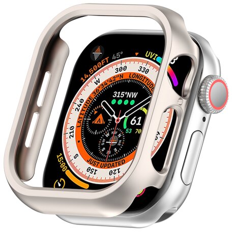 Hartschalengehäuse 46mm (offene Vorderseite) - Starlight - Geeignet für Apple Watch 46mm