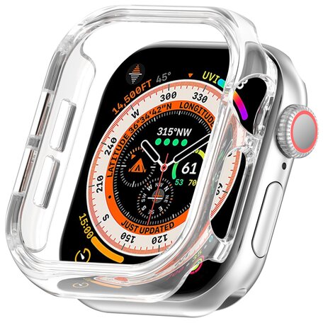 Hartschalengehäuse 46mm (offene Vorderseite) - Transparent - Geeignet für Apple Watch 46mm