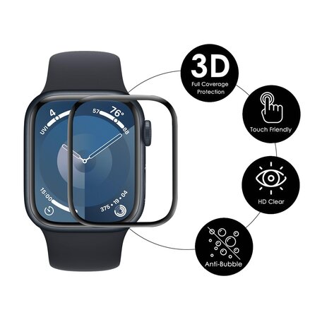 Soft PC Displayschutz 46 mm – Full Cover - Geeignet für Apple Watch 46mm