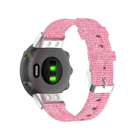 Nylon-Leinwandarmband - Rosa - Garmin Forerunner 45 / 45S