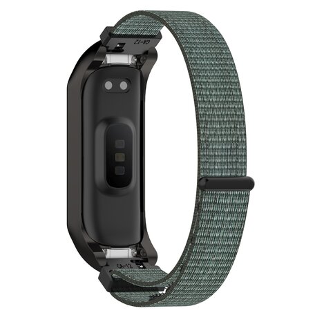 Nylon Sport Loop Armband - Grün/Grau - Samsung Galaxy Fit 2