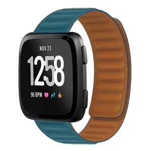 Fitbit Versa 3/4 & Sense 1/2 - Silikon-Schleifenband - Blau grün